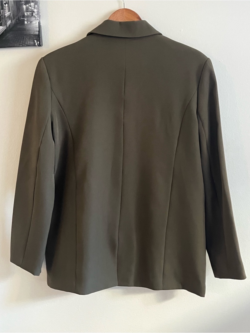 4th & Reckless oversized blazer in khaki Green- Size Small will fit M to L - Picture 13 of 13